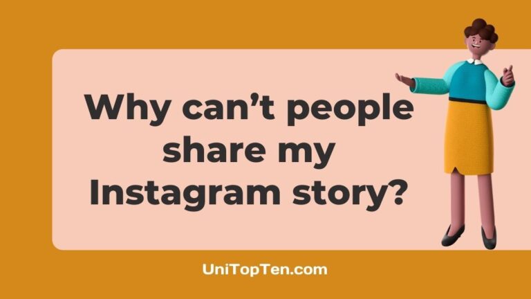 why can’t people share my Instagram story
