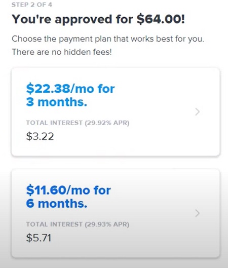 Affirm payment plan