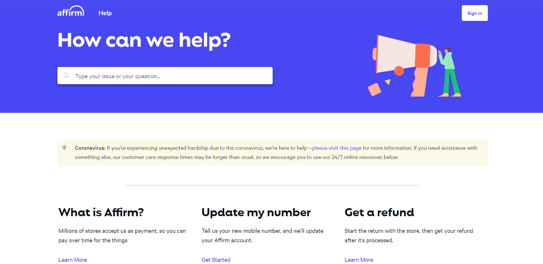 Affirm Help Center