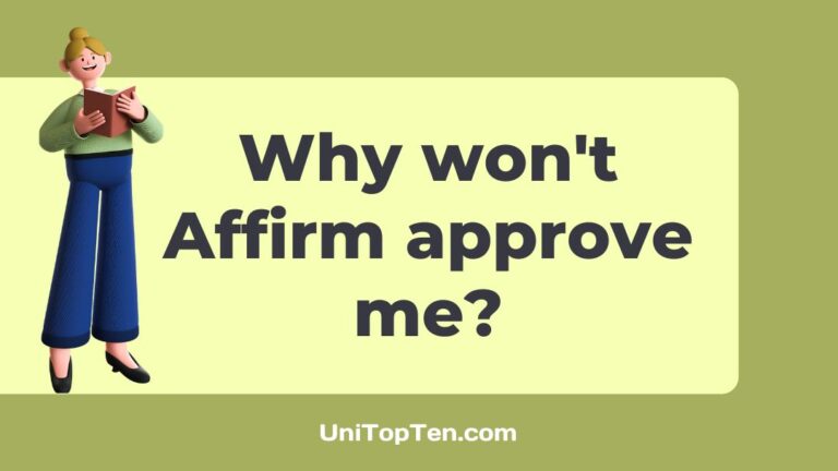 Why won't Affirm approve me