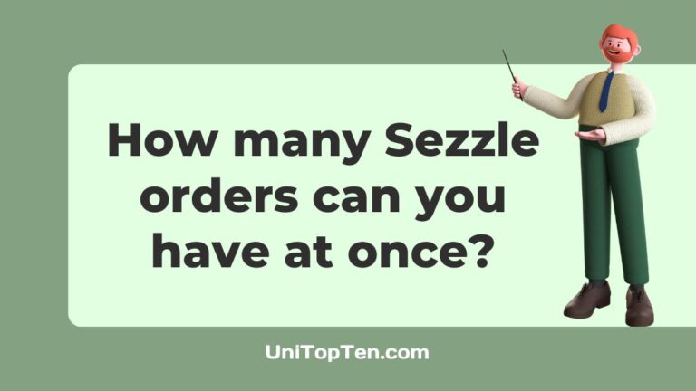 How many Sezzle orders can you have at once