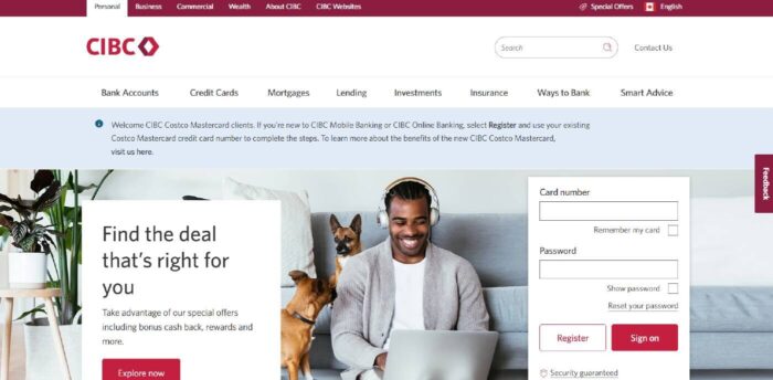 CIBC Home Page