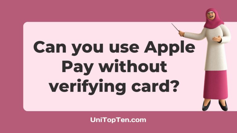 Can you use Apple Pay without verifying card