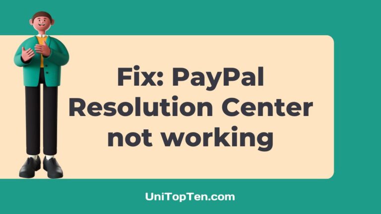 Fix PayPal Resolution Center not working