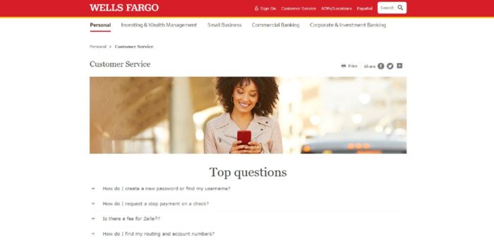 Wells Fargo Customer Service