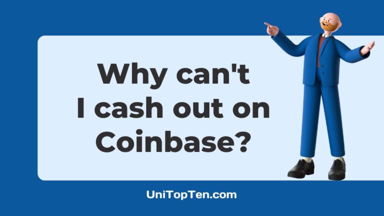 Why can't I cash out on Coinbase