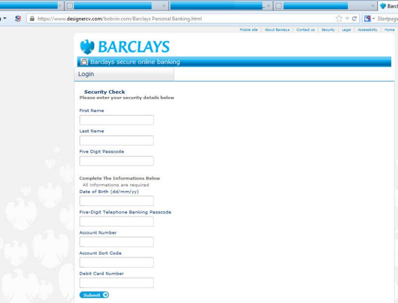 Barclays log in
