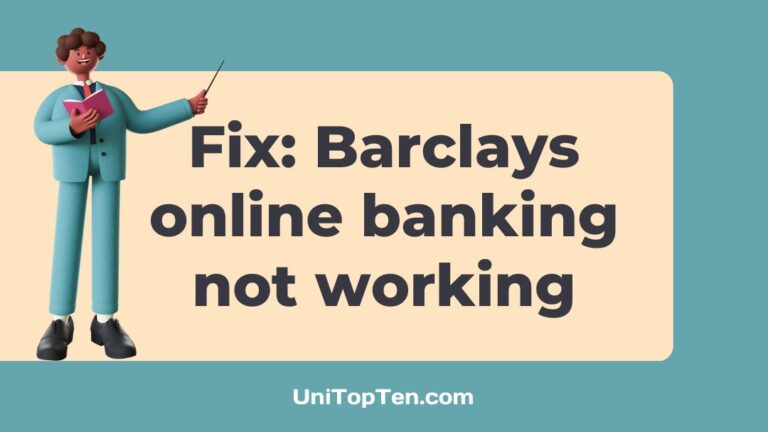 Barclays online banking not working