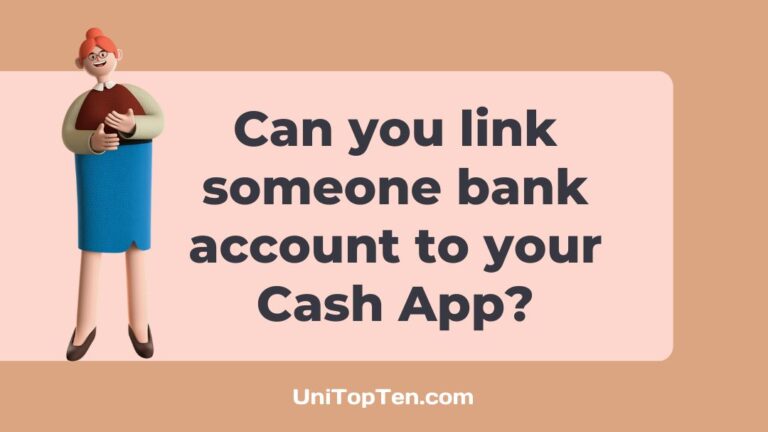 Can you link someone else's bank account to your Cash App