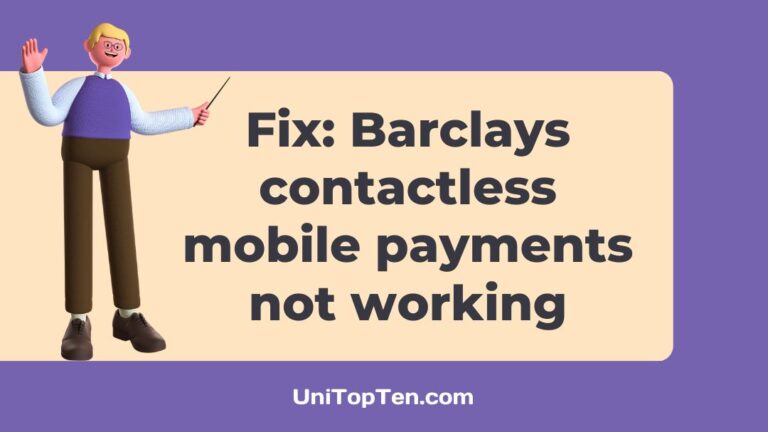 Fix Barclays contactless mobile payments
