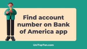 where can i find account number on bank of america app