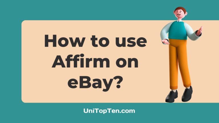 How to use Affirm on eBay