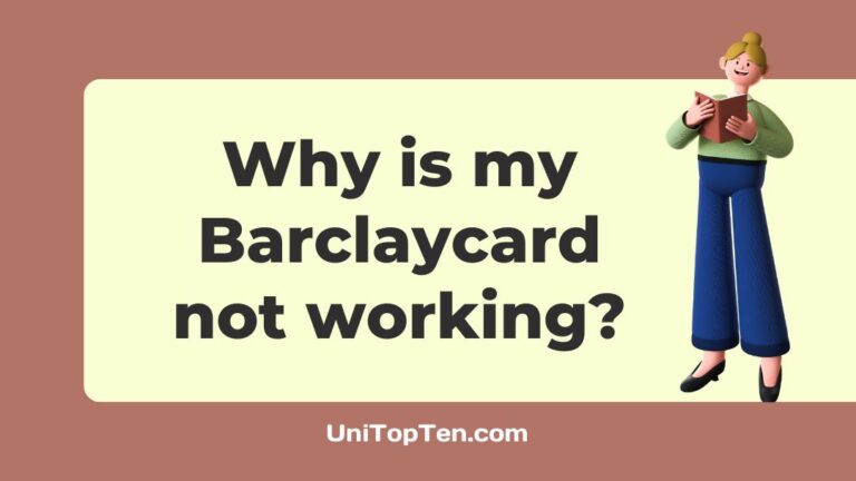 Why is my Barclaycard not working