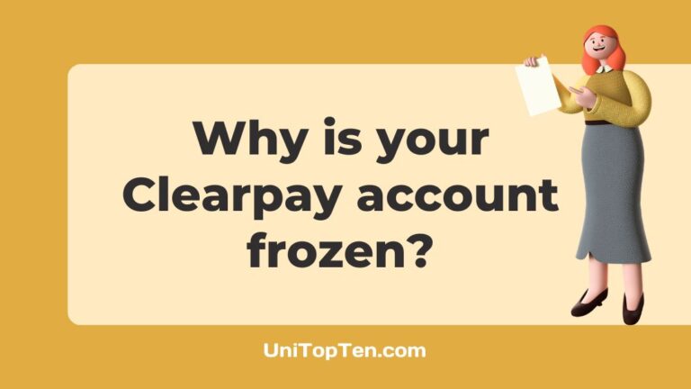Why is your Clearpay account frozen