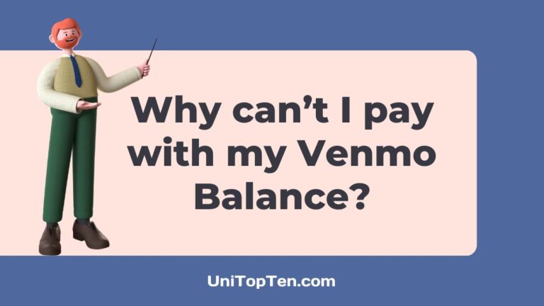 Why can’t I pay with my Venmo Balance