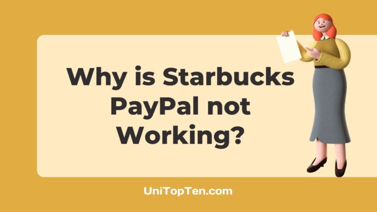 Why is Starbucks PayPal not Working