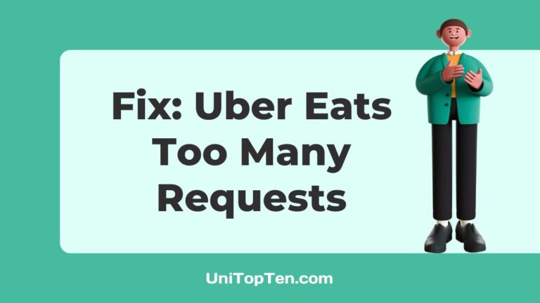 Uber Eats Too Many Requests