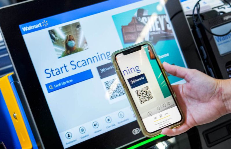 Walmart QR code scanning