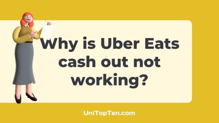 Why is Uber Eats cash out not working