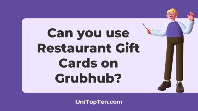 Can you use Restaurant Gift Cards on Grubhub