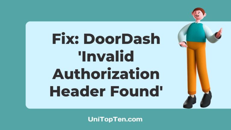 Fix DoorDash Invalid Authorization Header Found