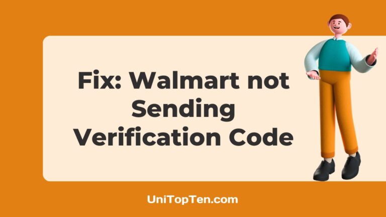 Fix Walmart not Sending Verification Code
