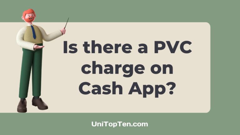 Is there a PVC charge on Cash App