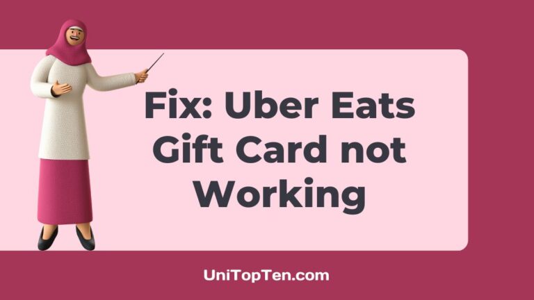 Fix: Uber Eats Gift Card not Working