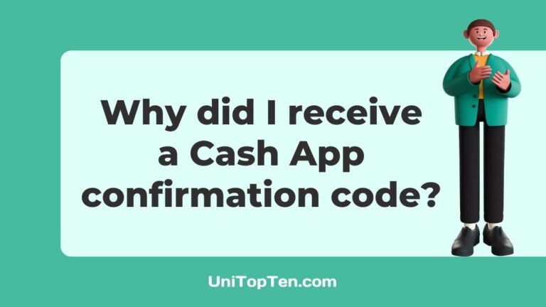 Why did I receive a Cash App confirmation code
