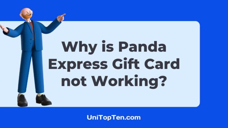 Why is Panda Express Gift Card not Working