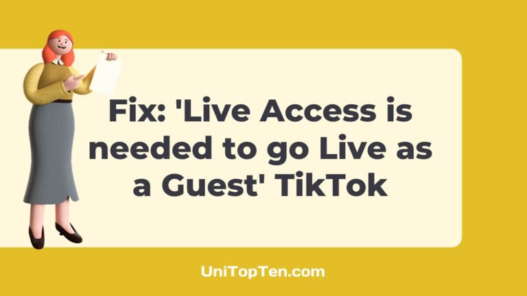 Fix 'Live Access is needed to go Live as a Guest' TikTok
