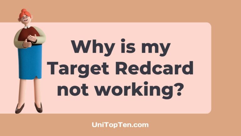Why is my Target Redcard not working