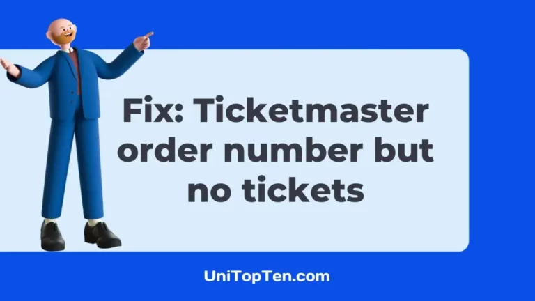 Fix: Ticketmaster order number but no tickets