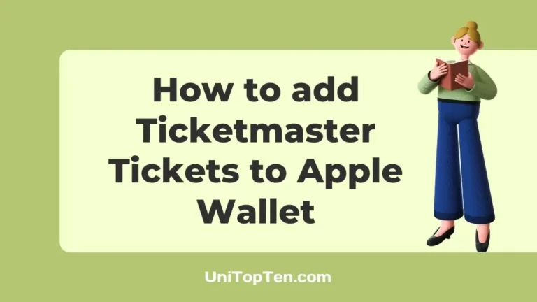 How to add Ticketmaster Tickets to Apple Wallet