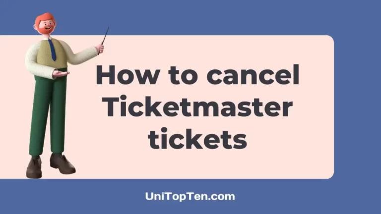How to cancel Ticketmaster tickets