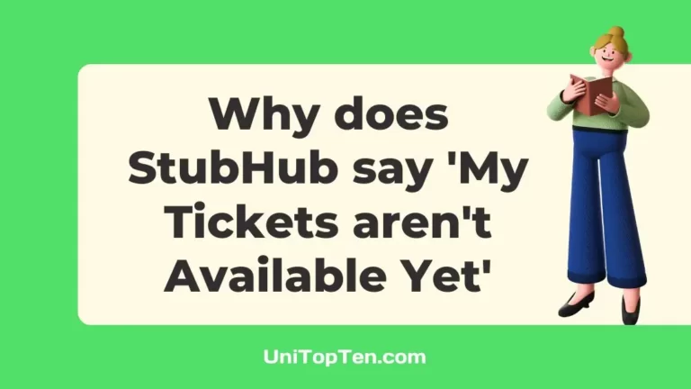 StubHub My Tickets arent Available Yet