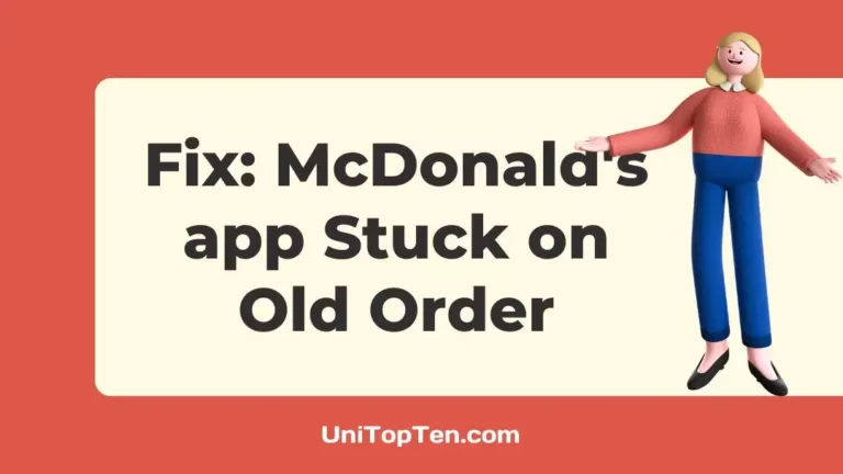 Fix McDonalds app Stuck on Old Order