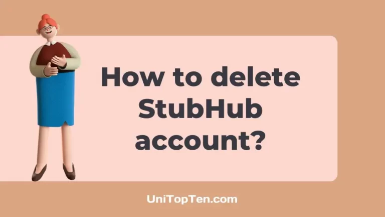 How to delete StubHub account