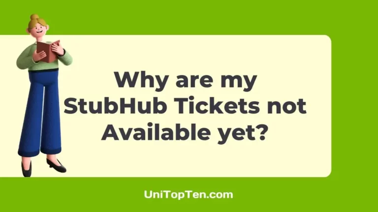 Why are my StubHub Tickets not Available yet