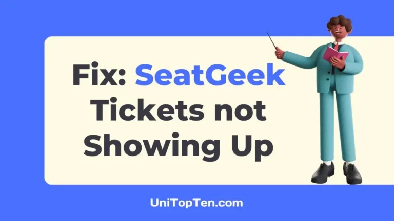 Fix SeatGeek Tickets not Showing Up