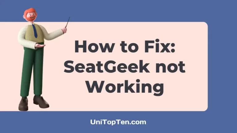 Fix SeatGeek not Working