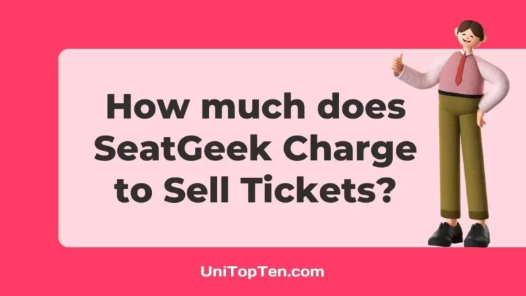 How much does SeatGeek Charge to Sell Tickets