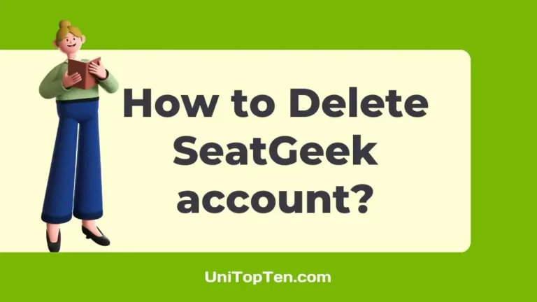 How to Delete SeatGeek account