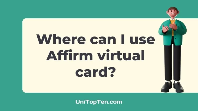 Where can I use Affirm virtual card