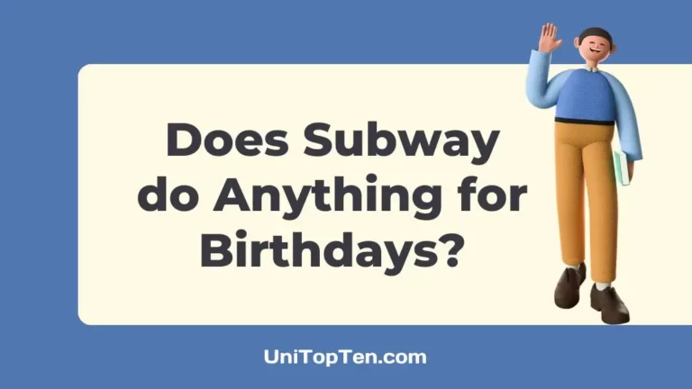 Does Subway do Anything for Birthdays