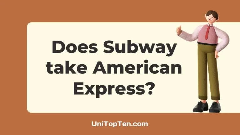 Does Subway take American Express