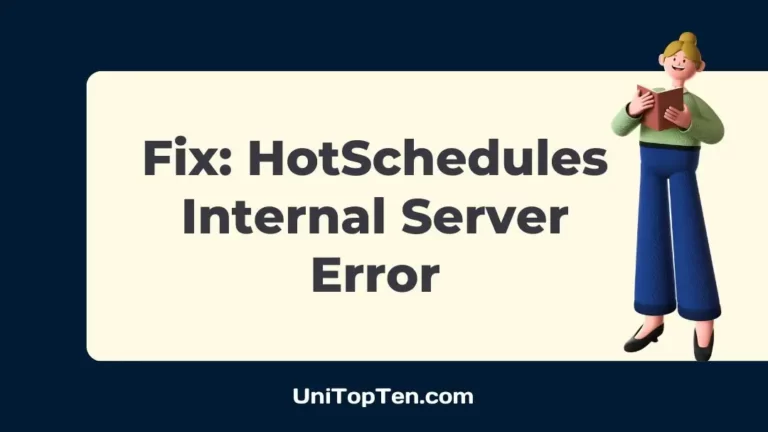 Fix HotSchedules Internal Server Error