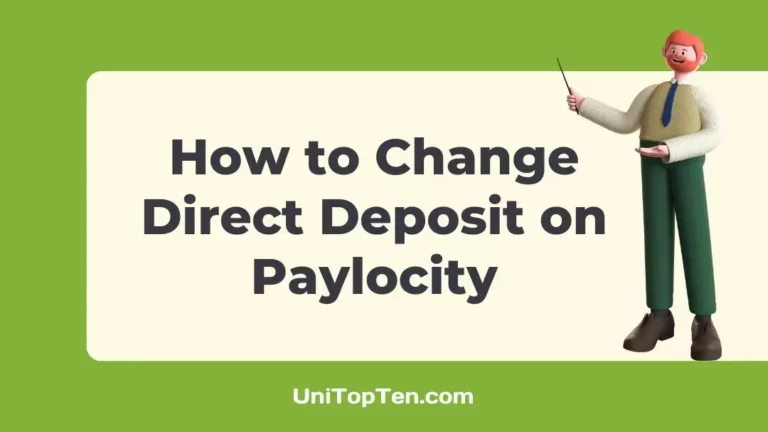 How to Change Direct Deposit on Paylocity