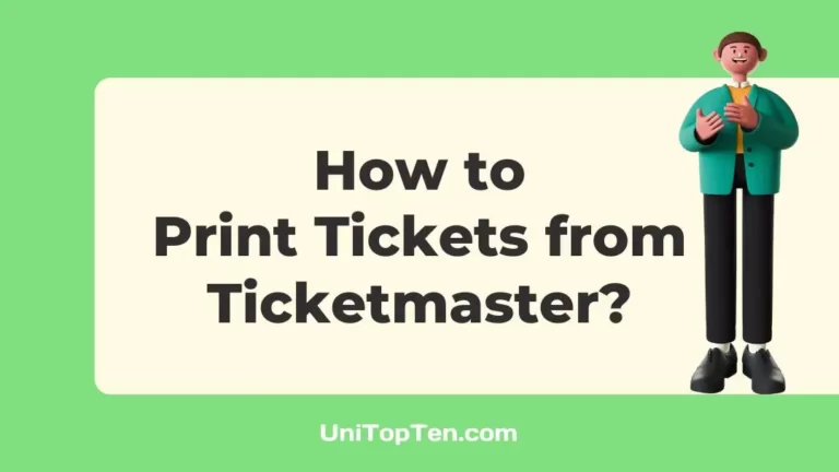 How to Print Tickets from Ticketmaster