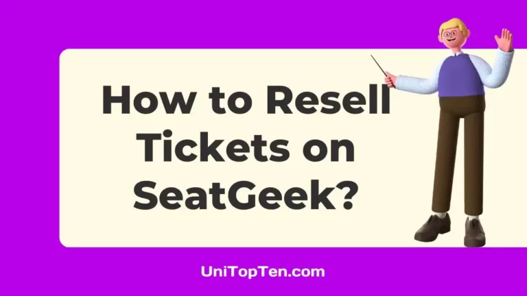 How to Resell Tickets on SeatGeek